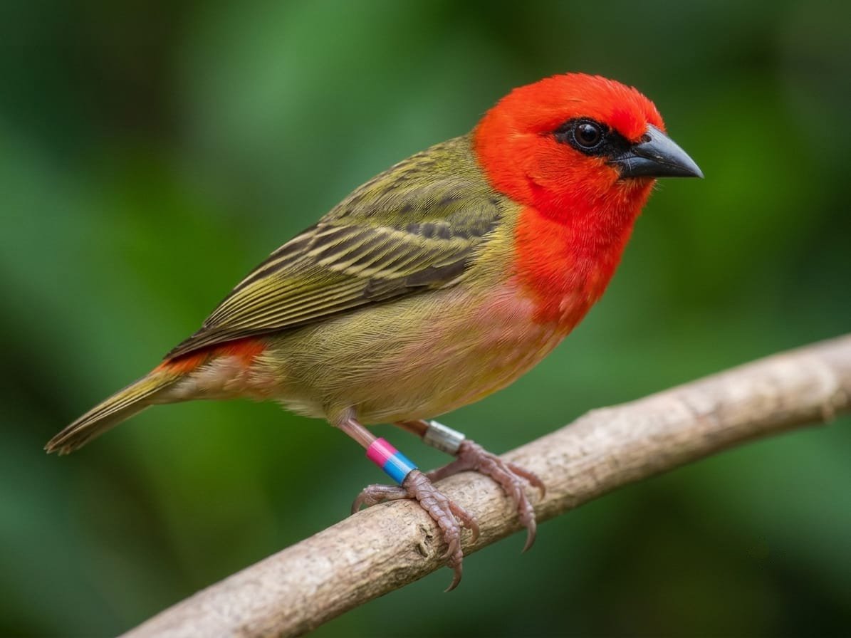 Mauritius Fody Bird Le Pouce Mountain Hiking