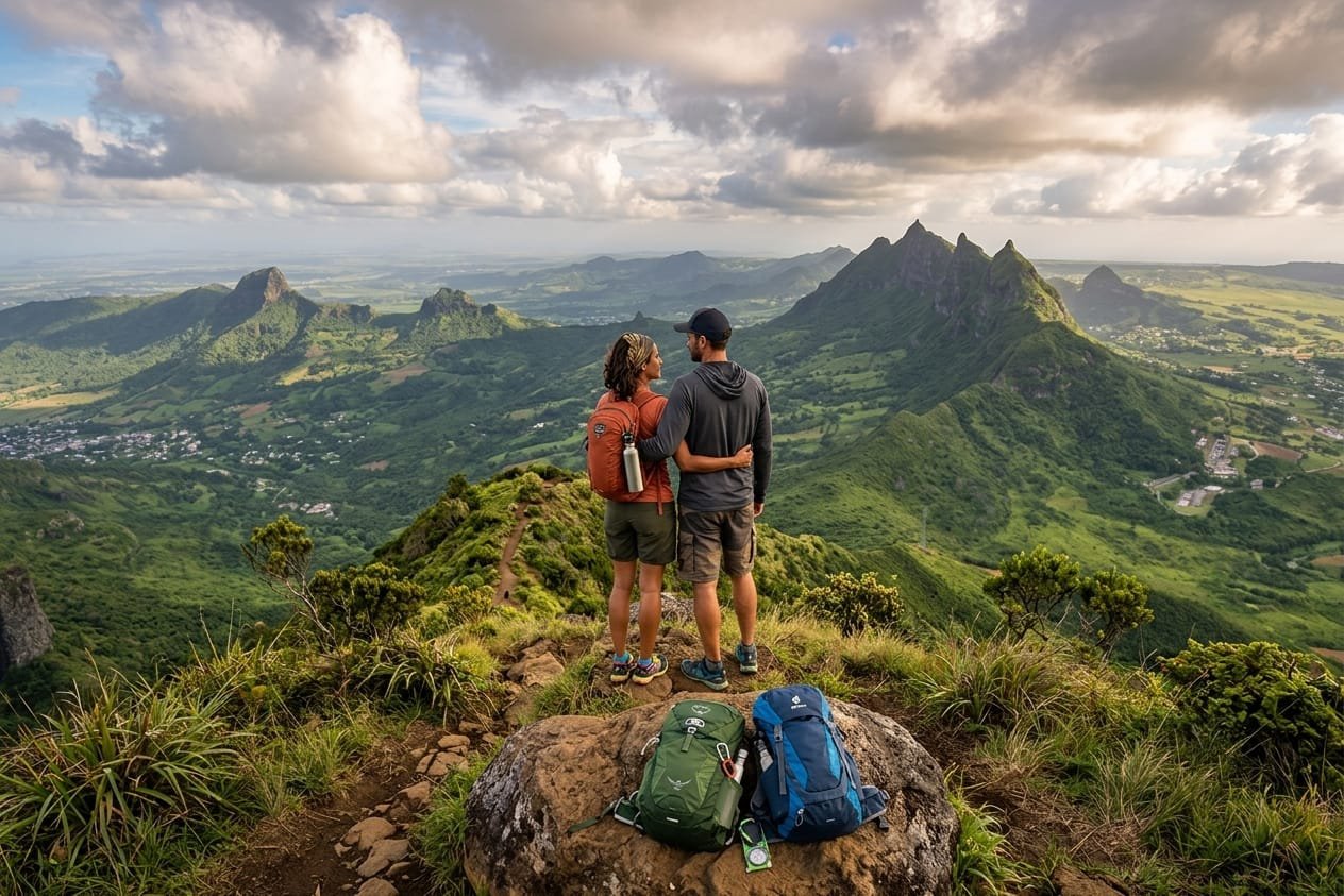 Hiking Le Pouce Mountain
