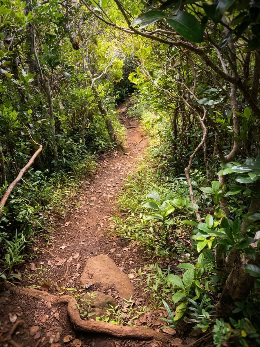 Hiking Piton De La Petite Riviere Noire Trail Path