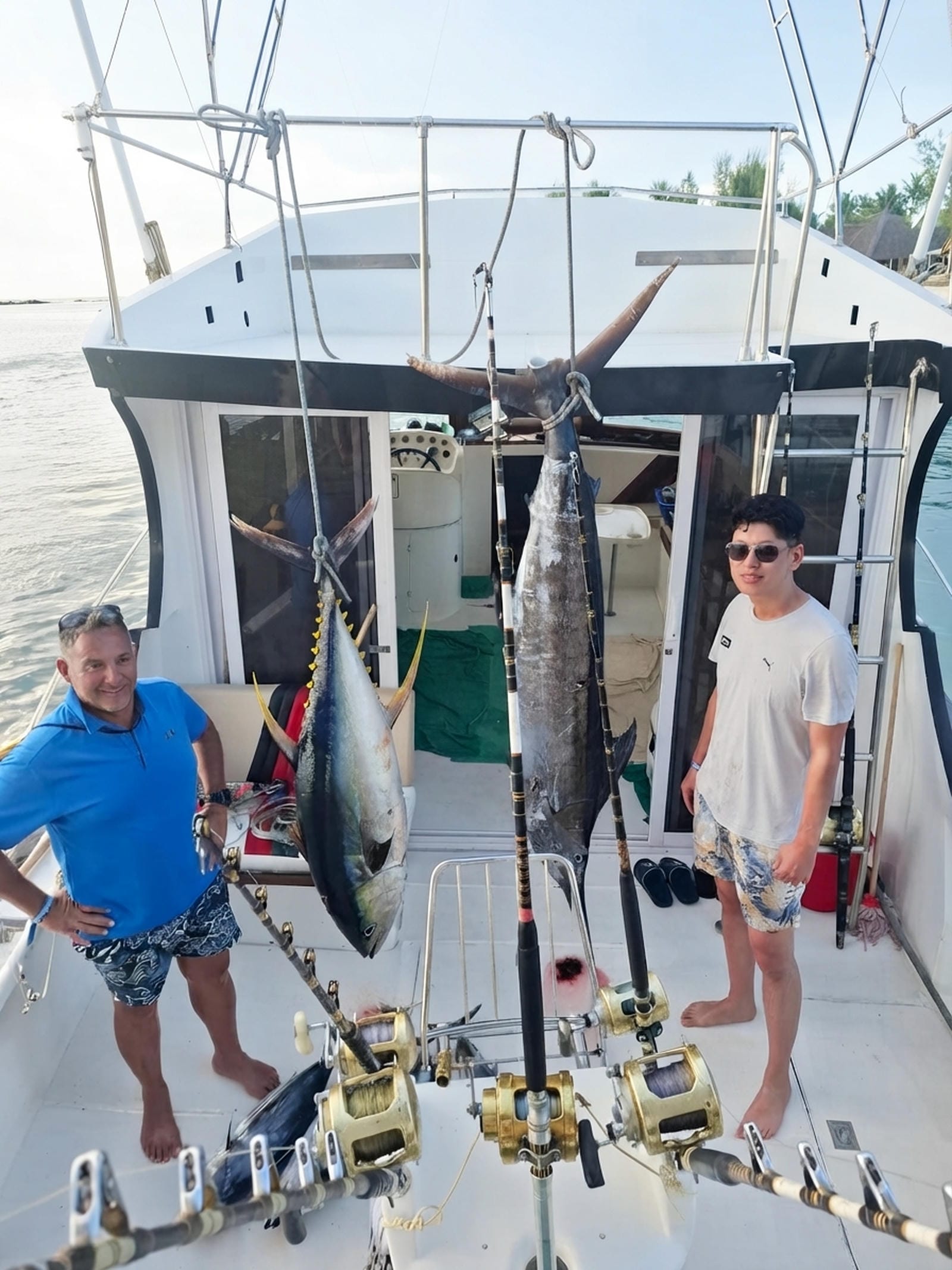 Corsaire Fishing Charter Successful Catch Marlin Tuna