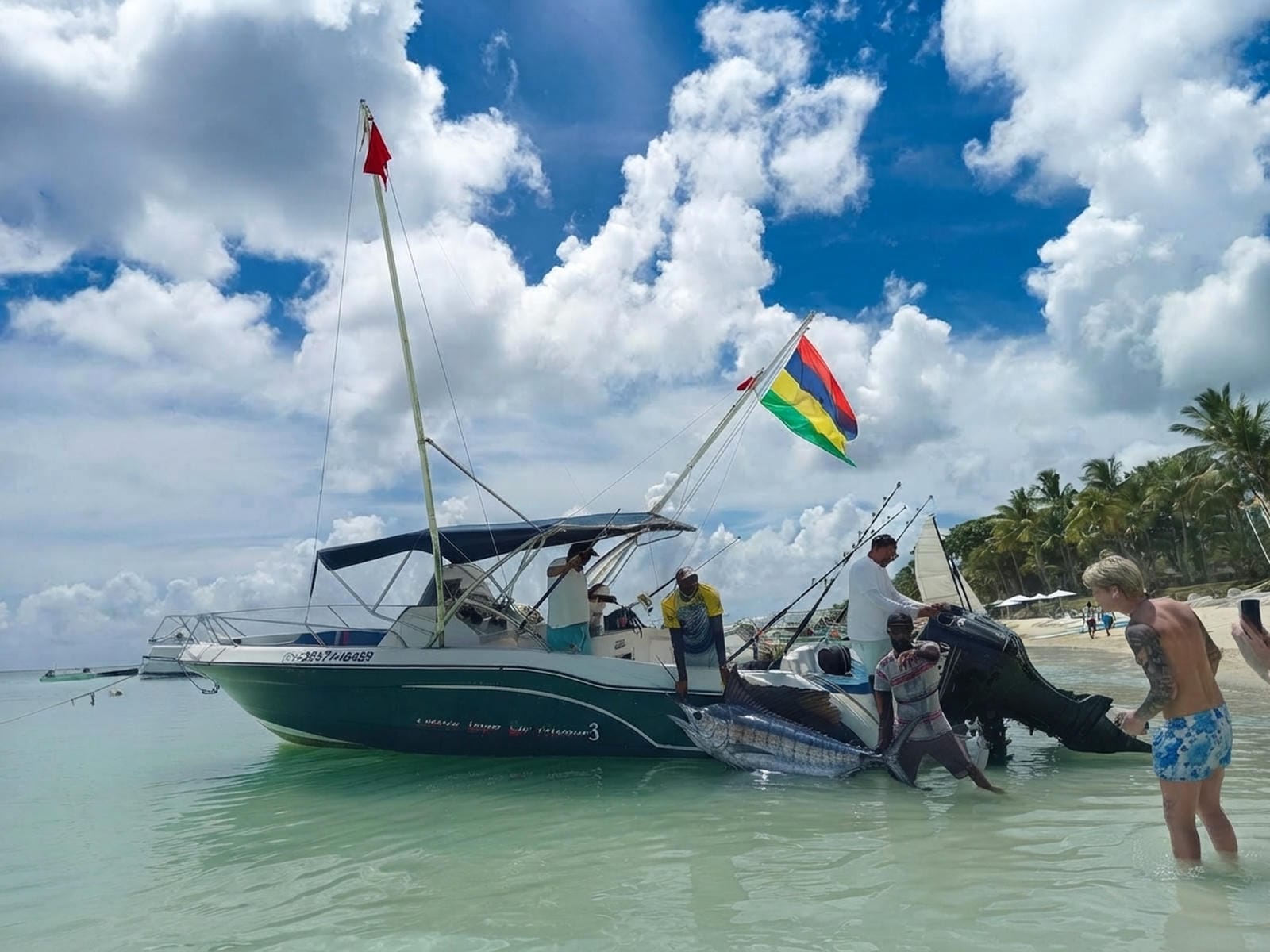 Big Game Fishing Marlin Catch Mauritius