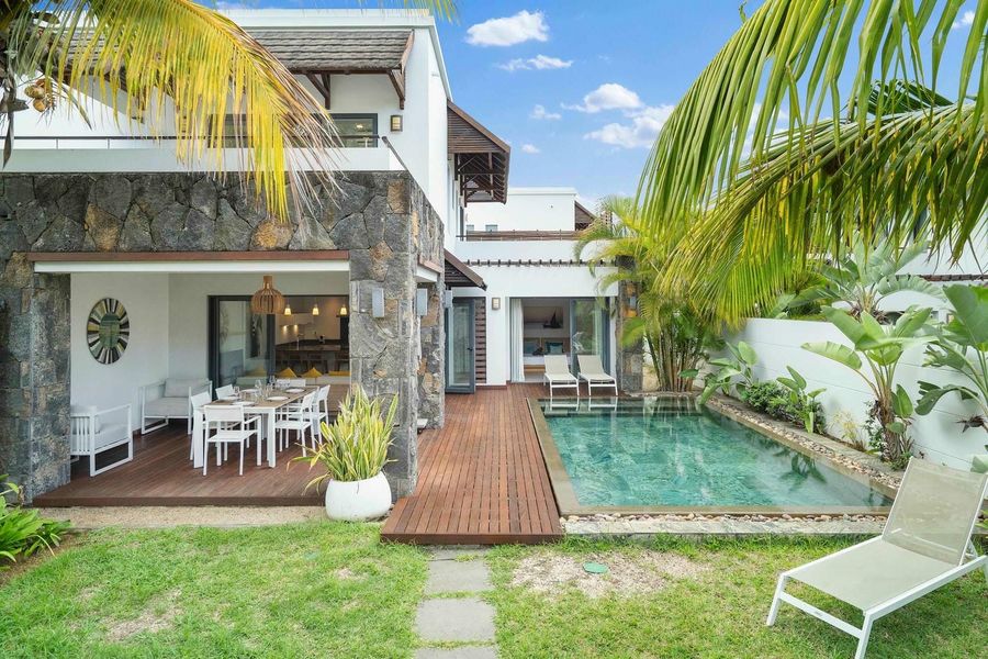 Mont Choisy Pool Villa Private Garden Pool Deck
