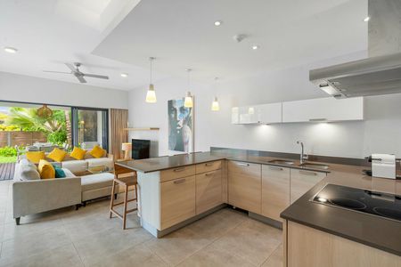 Mont Choisy Pool Villa Modern Kitchen Living Room